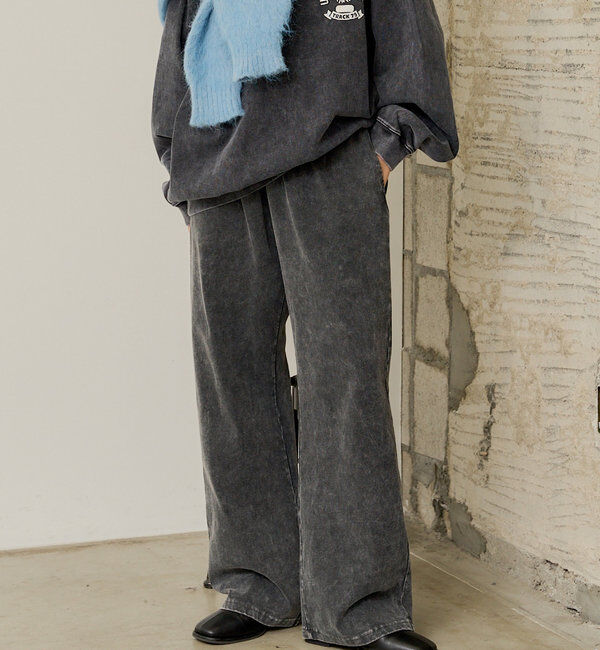  「【WHIMSIC/SETUP対応】アシッドウォッシュドカットーソーパンツ」|チノ|