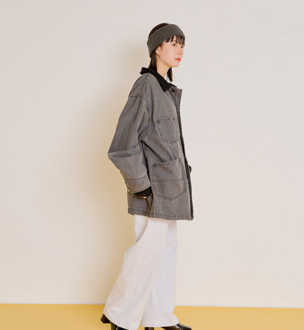  「【WHIMSIC/SETUP対応】アシッドウォッシュドカットーソーパンツ」|チノ|