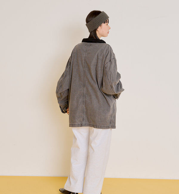  「【WHIMSIC/SETUP対応】アシッドウォッシュドカットーソーパンツ」|チノ|