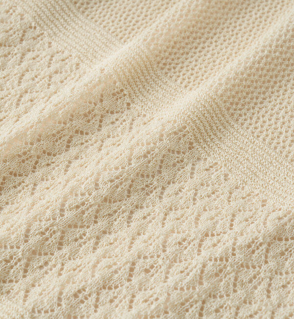  「《セットアップ対応》透かし編みフレアスカート」|スカート|