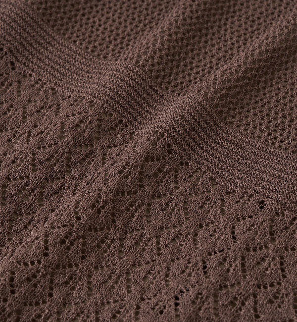  「《セットアップ対応》透かし編みフレアスカート」|スカート|