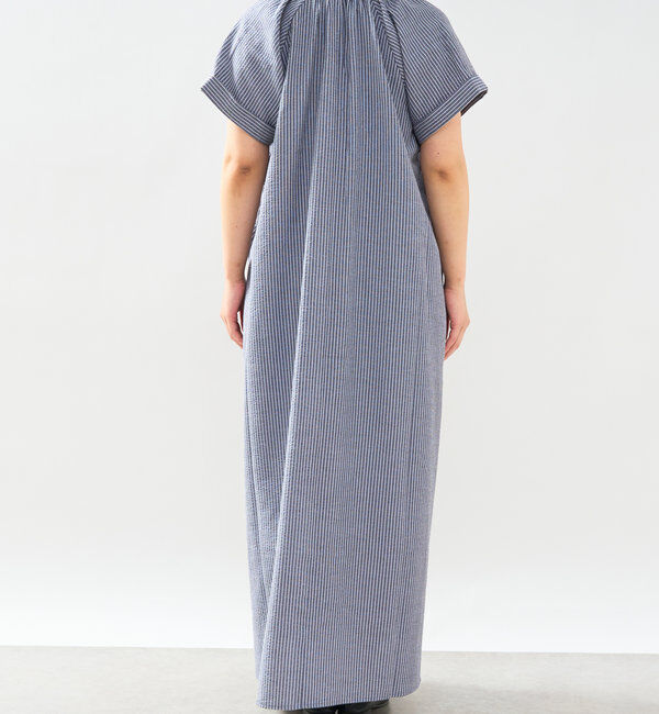  「《さらっと涼しい》シアーサッカーシャツワンピース」|その他|