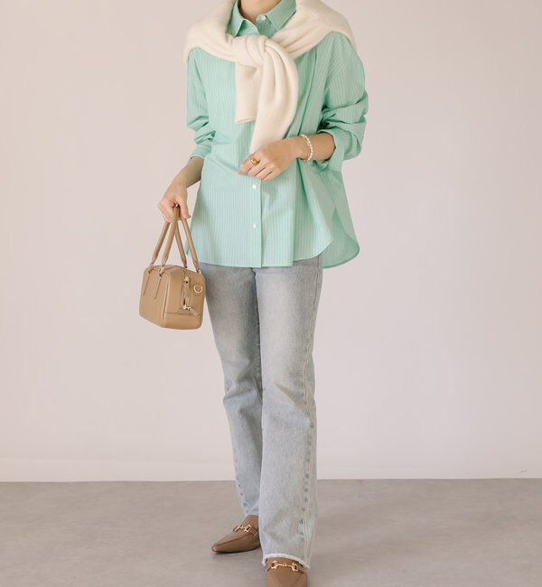  「【MONN.:. (モン)】フレアデニム」|デニム|