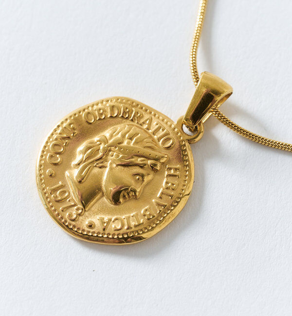  「【R.good(アールドットグッド)】コインショートネックレス」|リング|