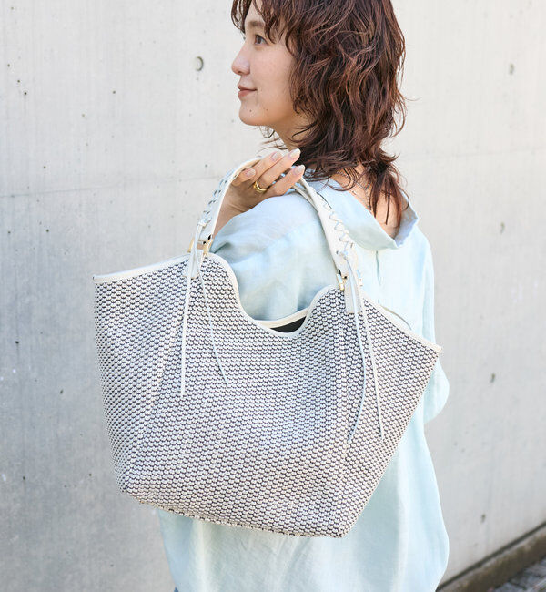  「【実用性抜群】CITY BASKET-tote2」|トートバッグ|アイボリー