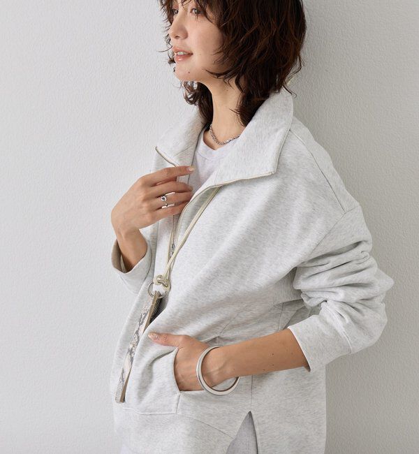  「予約【A・MONN.:.(アモン)】ZIP SWEAT プルオーバー」|Tシャツ・カットソー|