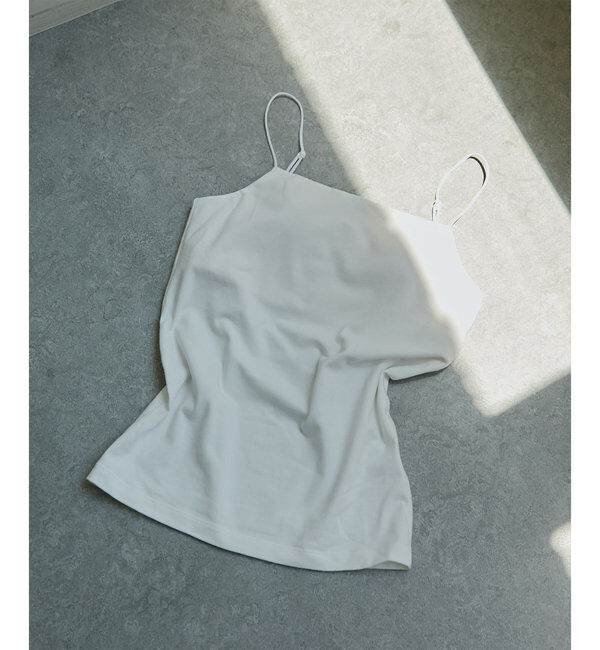 La nature linge「《3サイズ展開》【La nature linge】ベア天竺キャミソール」|インナー|ホワイト