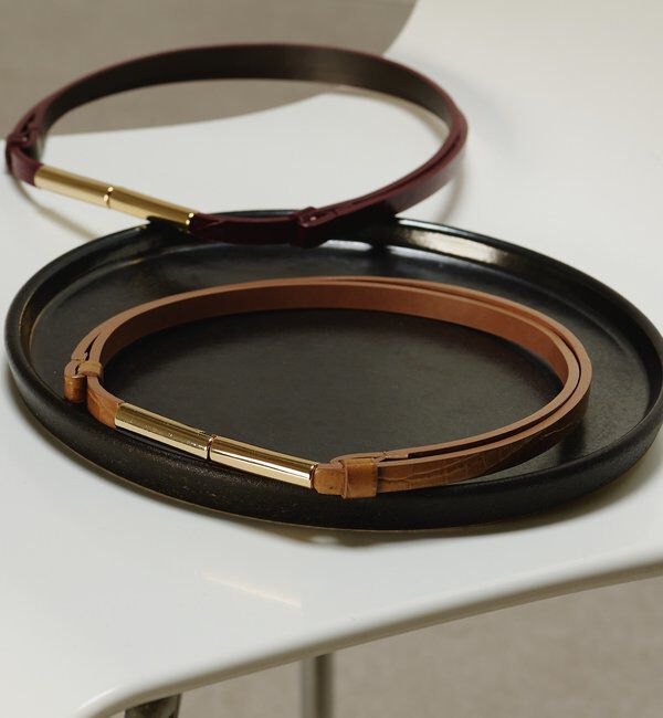  「【WEB限定カラーあり】【累計販売5800本超！】スティックナローベルト」|ベルト|キャメル