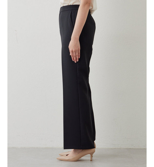  「【サイズ展開あり】ジャージーセミフレアパンツ」|スラックス|