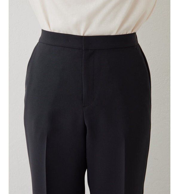  「【サイズ展開あり】ジャージーセミフレアパンツ」|スラックス|