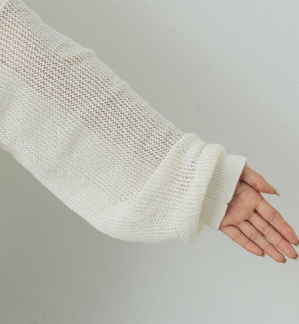  「リネンメッシュプルオーバー」|ニット・セーター|