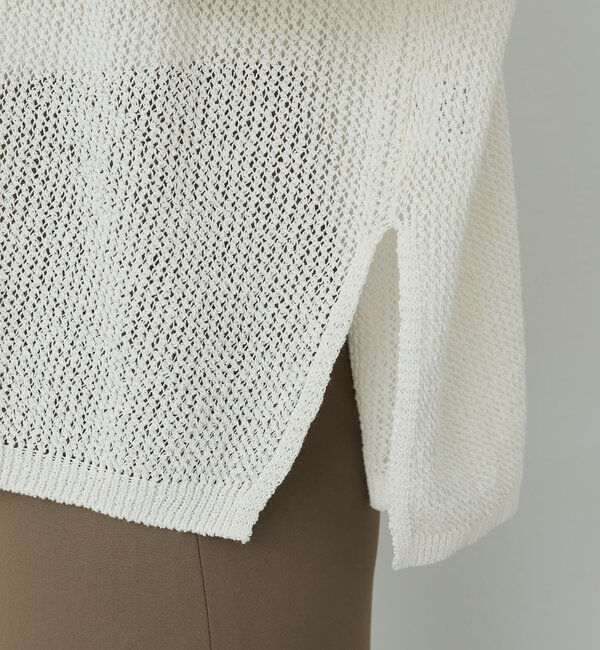  「リネンメッシュプルオーバー」|ニット・セーター|