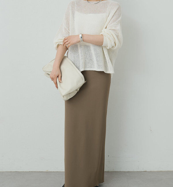  「リネンメッシュプルオーバー」|ニット・セーター|