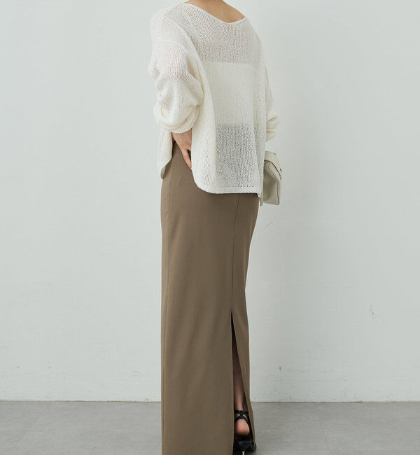  「リネンメッシュプルオーバー」|ニット・セーター|