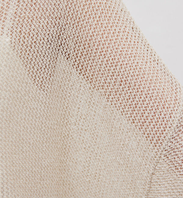  「リネンメッシュプルオーバー」|ニット・セーター|