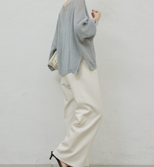  「リネンメッシュプルオーバー」|ニット・セーター|