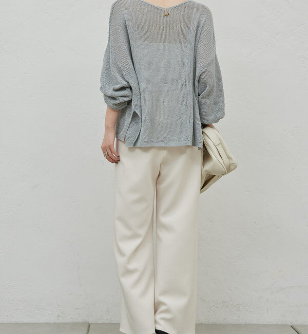  「リネンメッシュプルオーバー」|ニット・セーター|