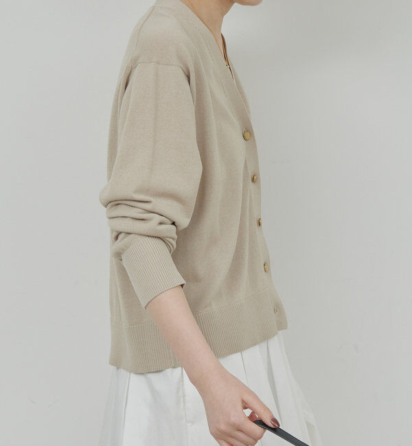  「【接触冷感/アンサンブル対応】アイシーコットンVカーデ」|ニット・セーター|