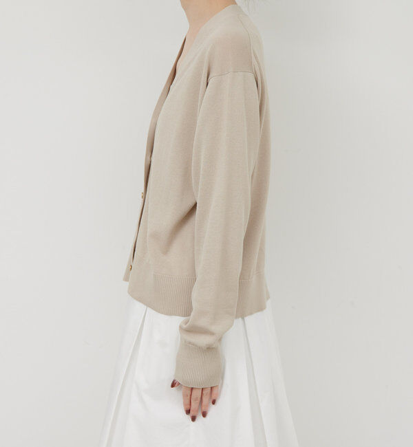  「【接触冷感/アンサンブル対応】アイシーコットンVカーデ」|ニット・セーター|