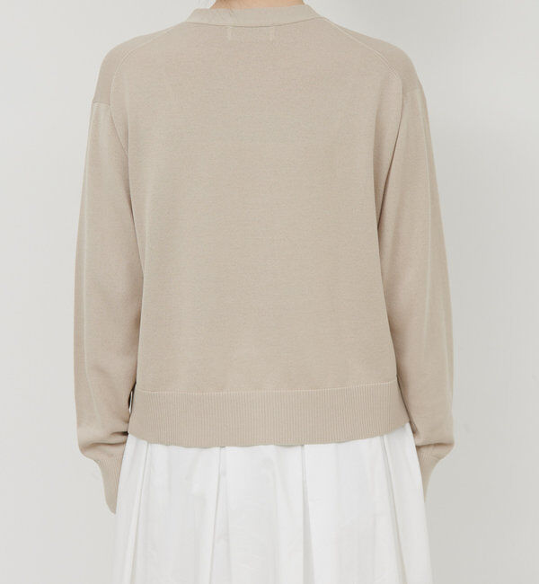  「【接触冷感/アンサンブル対応】アイシーコットンVカーデ」|ニット・セーター|