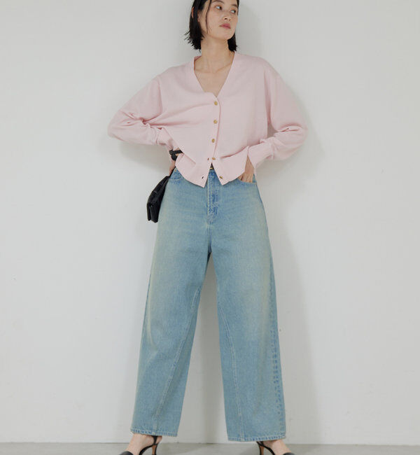  「【接触冷感/アンサンブル対応】アイシーコットンVカーデ」|ニット・セーター|