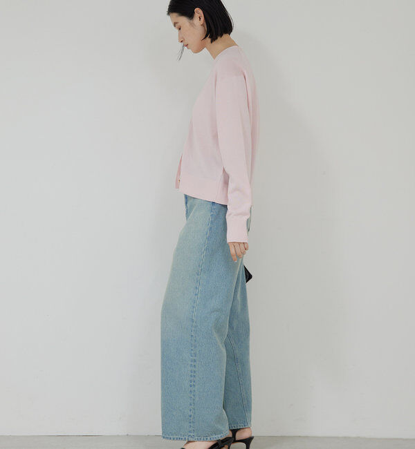  「【接触冷感/アンサンブル対応】アイシーコットンVカーデ」|ニット・セーター|