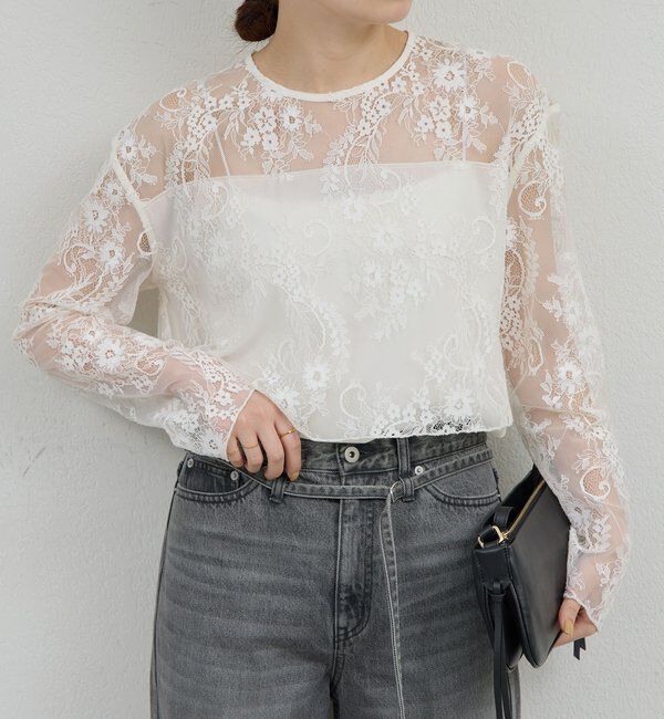  「レイヤードレースブラウス」|シャツ・ブラウス|