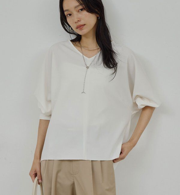  「Vネックプルオーバー」|シャツ・ブラウス|
