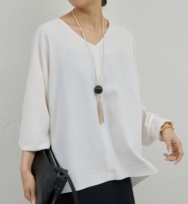  「Vネックプルオーバー」|シャツ・ブラウス|