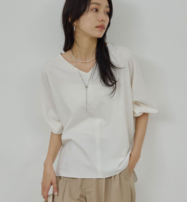  「Vネックプルオーバー」|シャツ・ブラウス|