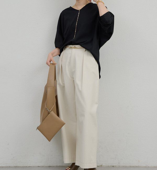  「Vネックプルオーバー」|シャツ・ブラウス|