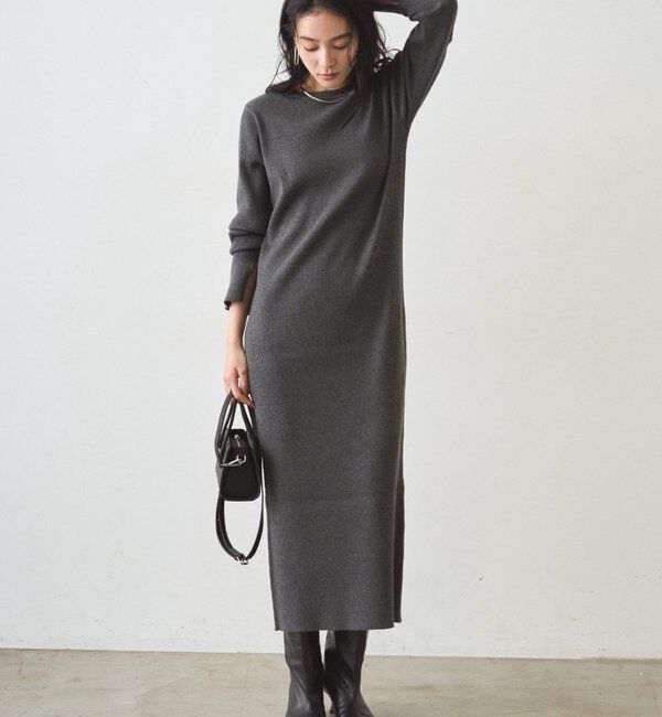  「リブニットワンピース」|ワンピース|