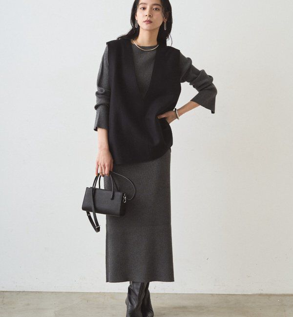  「リブニットワンピース」|ワンピース|