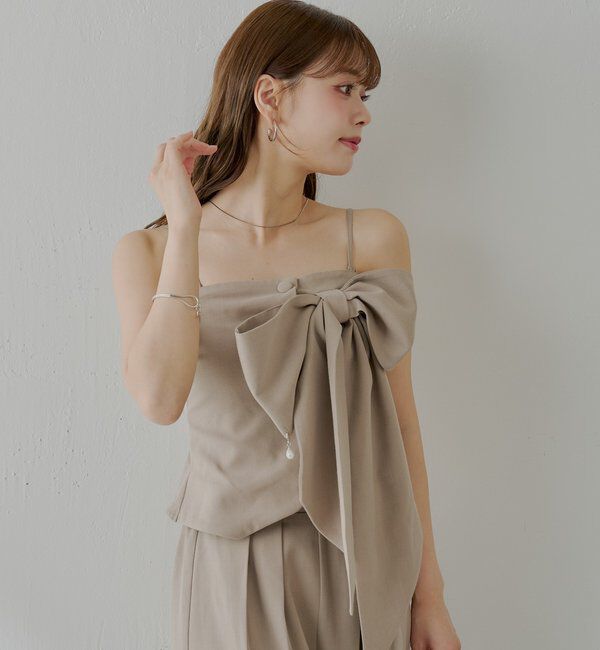  「【SALON by Chico】2wayリボンデザインベアコンビネゾン」|ワンピース|