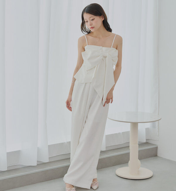  「【SALON by Chico】2wayリボンデザインベアコンビネゾン」|ワンピース|