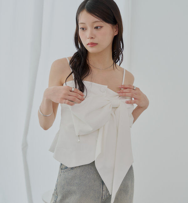  「【SALON by Chico】2wayリボンデザインベアコンビネゾン」|ワンピース|