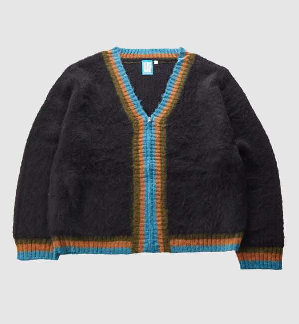  「※２サイズ【UNISEX/ユニセックス】KOOK'ラインモヘアジップカーディガン」|カーディガン|