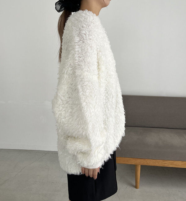  「〈VERSEAU/ヴェルソー〉フェザーハンドメイドカーディガン」|カーディガン|