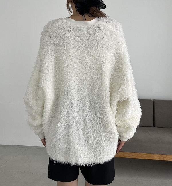  「〈VERSEAU/ヴェルソー〉フェザーハンドメイドカーディガン」|カーディガン|