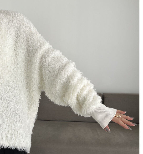  「〈VERSEAU/ヴェルソー〉フェザーハンドメイドカーディガン」|カーディガン|