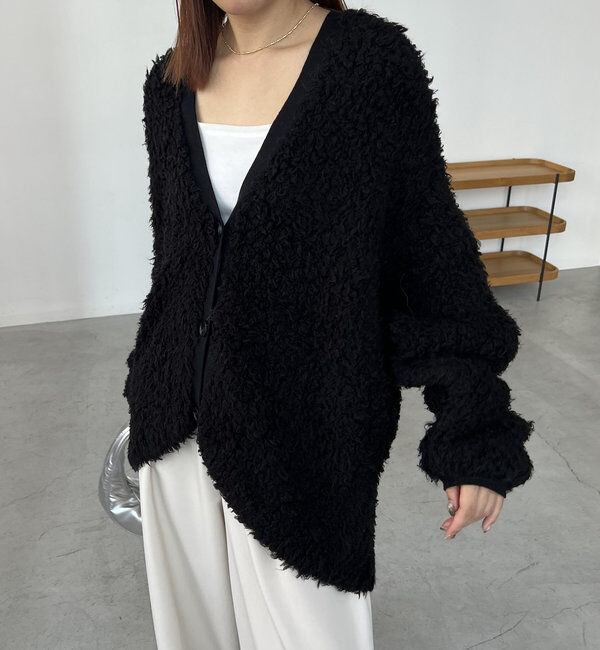  「〈VERSEAU/ヴェルソー〉フェザーハンドメイドカーディガン」|カーディガン|