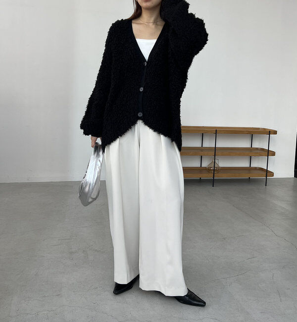  「〈VERSEAU/ヴェルソー〉フェザーハンドメイドカーディガン」|カーディガン|