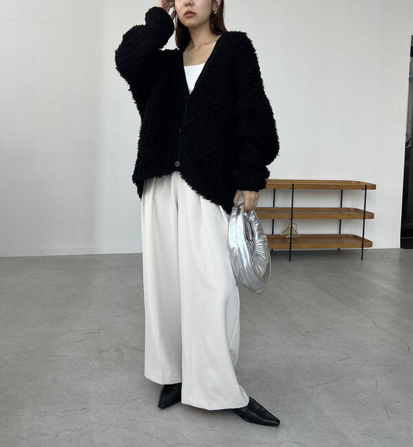  「〈VERSEAU/ヴェルソー〉フェザーハンドメイドカーディガン」|カーディガン|