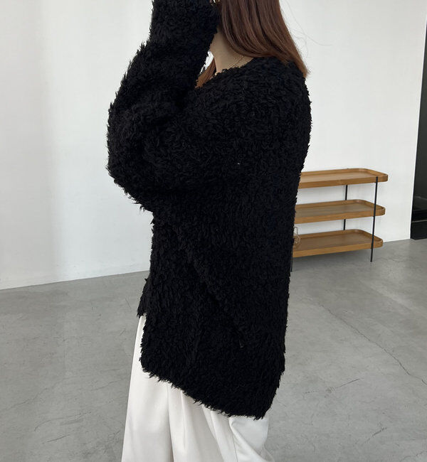  「〈VERSEAU/ヴェルソー〉フェザーハンドメイドカーディガン」|カーディガン|