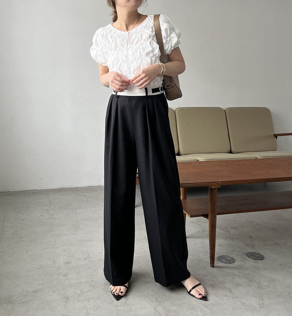  「【新色追加/全骨格◎】シャーリングホイップTシャツ」|Tシャツ・カットソー|