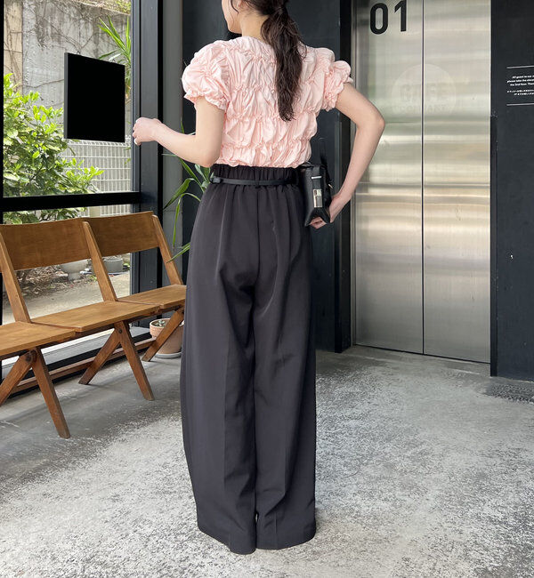  「【新色追加/全骨格◎】シャーリングホイップTシャツ」|Tシャツ・カットソー|