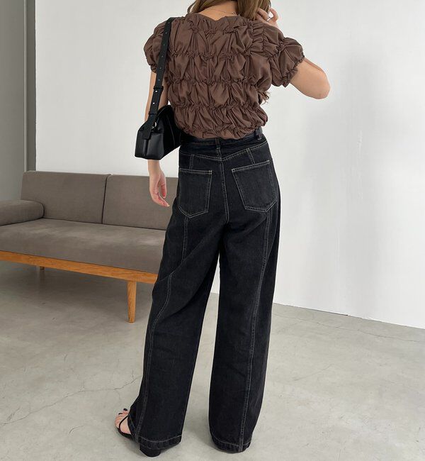  「【新色追加/全骨格◎】シャーリングホイップTシャツ」|Tシャツ・カットソー|