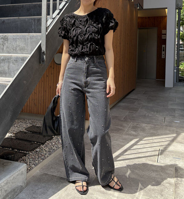  「【新色追加/全骨格◎】シャーリングホイップTシャツ」|Tシャツ・カットソー|