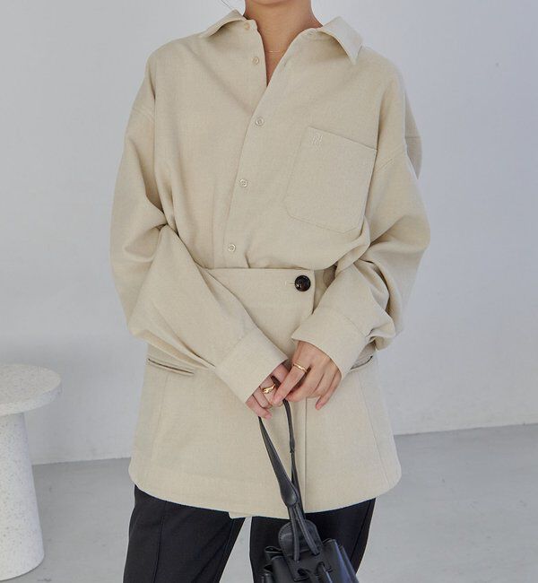  「ラップレイヤードシャツ」|シャツ・ブラウス|