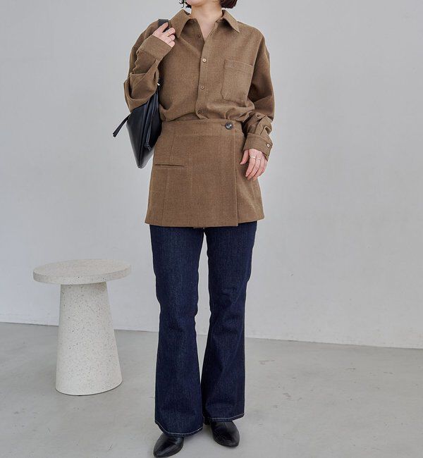  「ラップレイヤードシャツ」|シャツ・ブラウス|